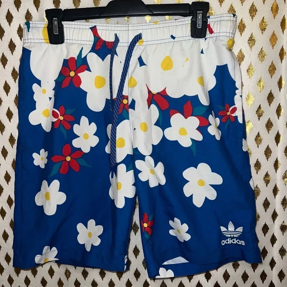 ADIDAS X Pharrell Williams Mens Kauwela Daisy Swim Trunks shorts size XS